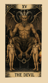 Đavo Rider Waite Tarot karta